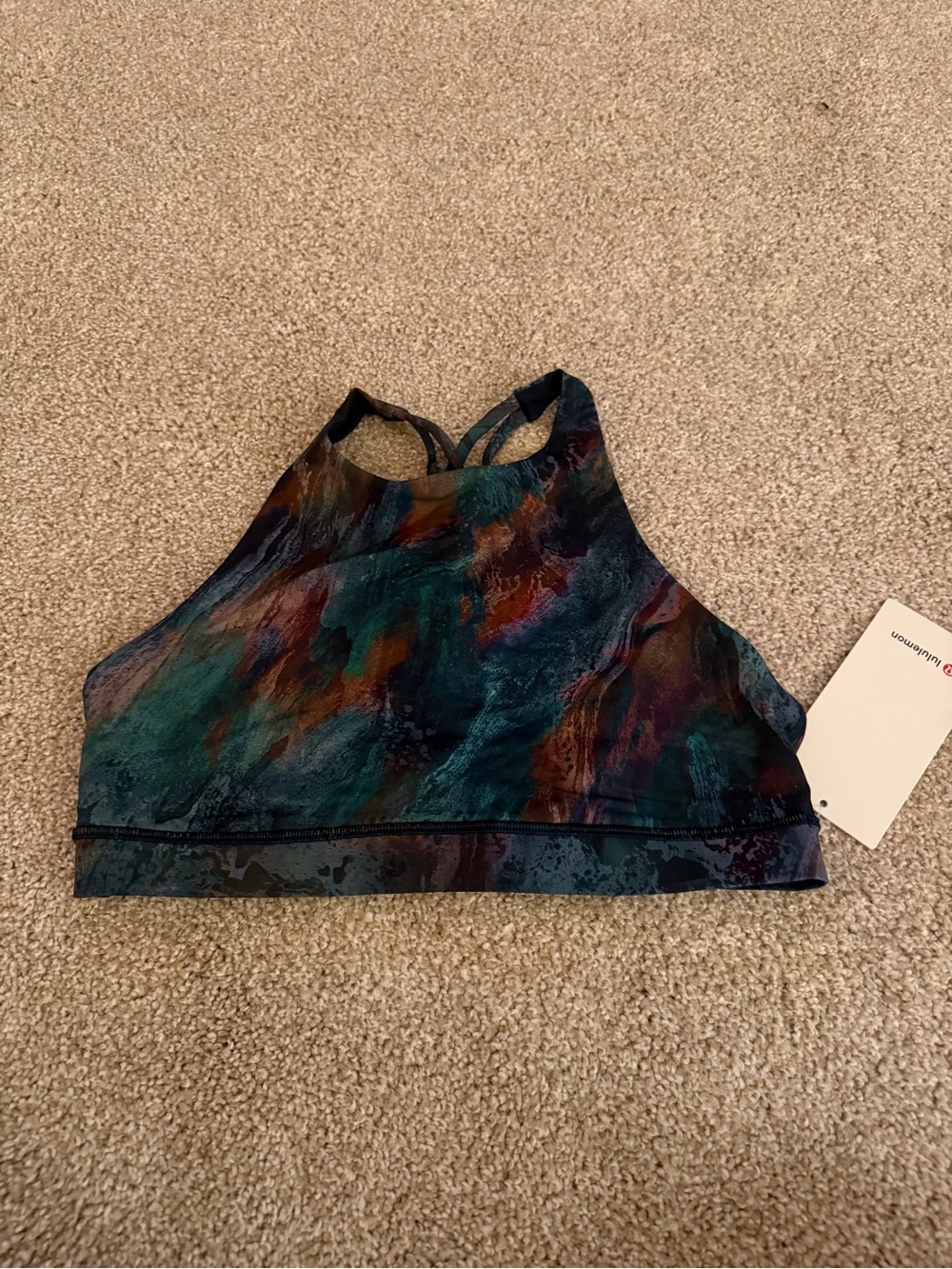 NWT Lululemon ENERGY BRA High Neck SZ 10 COSC Cosmic Shift